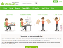 Tablet Screenshot of cashbackzilla.com